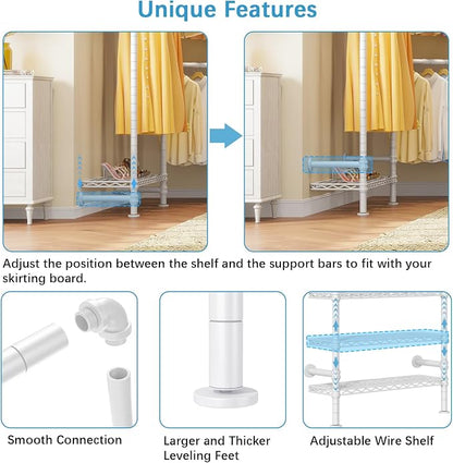 Timate F3 Garment Rack Heavy Duty Clothes Rack - Image 6