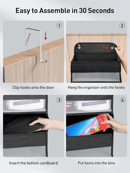 Yecaye 2 Pc Over the Door Organizer - Image 4