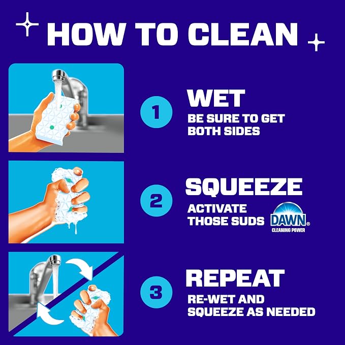 Mr. Clean Magic Eraser Foaming Sponge, All Purpose Cleaner, Dawn Cleaning Power - Image 10