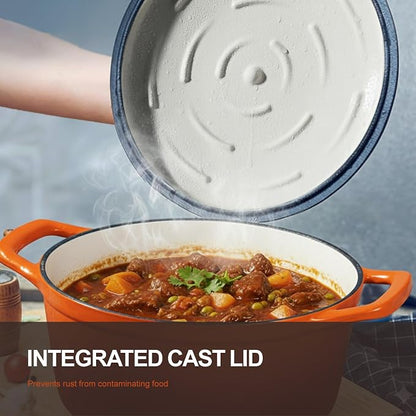 Overmont Enameled Cast Iron Dutch Oven - Image 2
