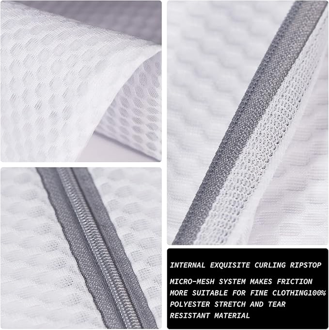 3Pcs Durable Honeycomb Mesh Laundry Bags - Image 5