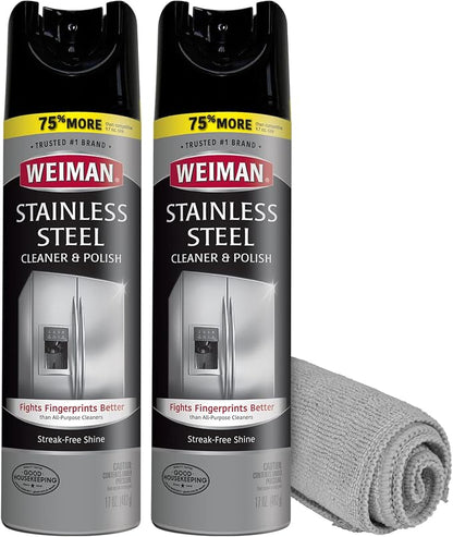 Weiman Stainless Steel Cleaner & Polish Streak-Free Shine by Weiman