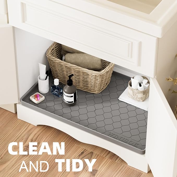 Winisok Silicone Under Sink Mat 40" x 22", kitchen Essentials and Gadgets - Image 4