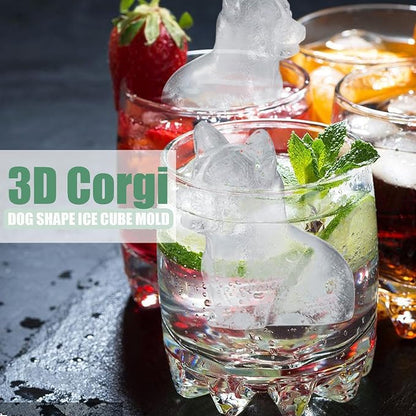 Corgi Dog gifts 3D Ice Cube Mold, Admaison Ice Cube Tray - Image 2