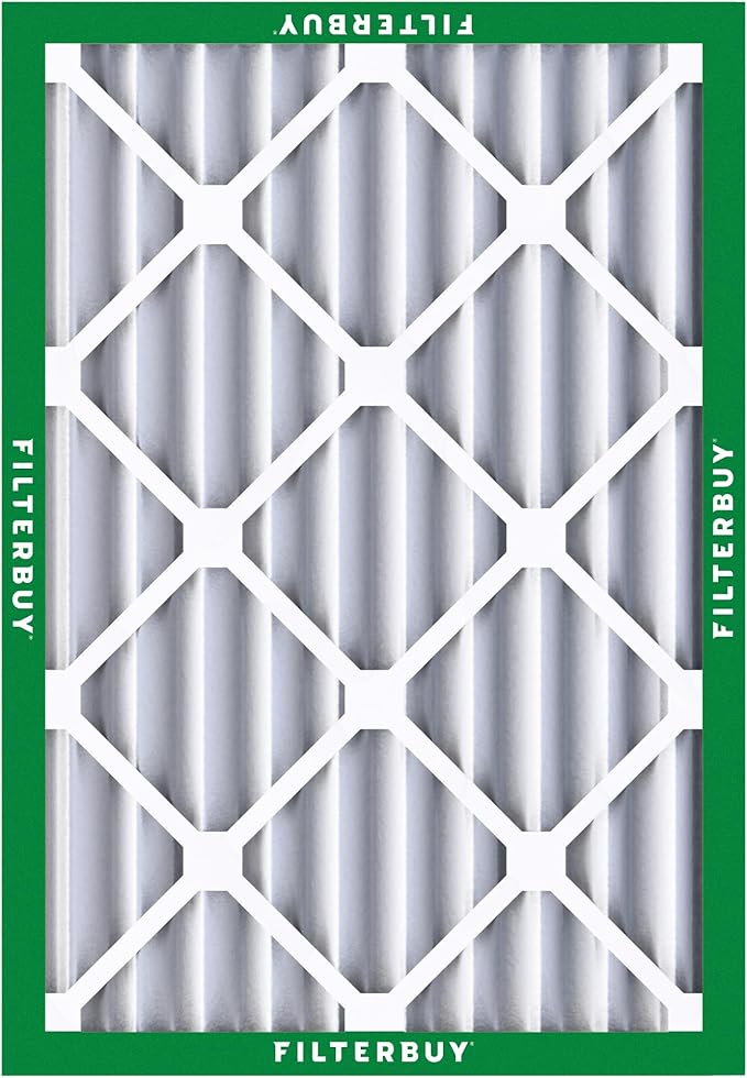 Filterbuy 20x24x4 Air Filter MERV 8 (MPR 700) Dust Defense Replacement (6-Pack), Electrostatic Pleated HVAC AC Furnace Filters, Made in USA (Actual Size: 19.38 x 23.38 x 3.63)