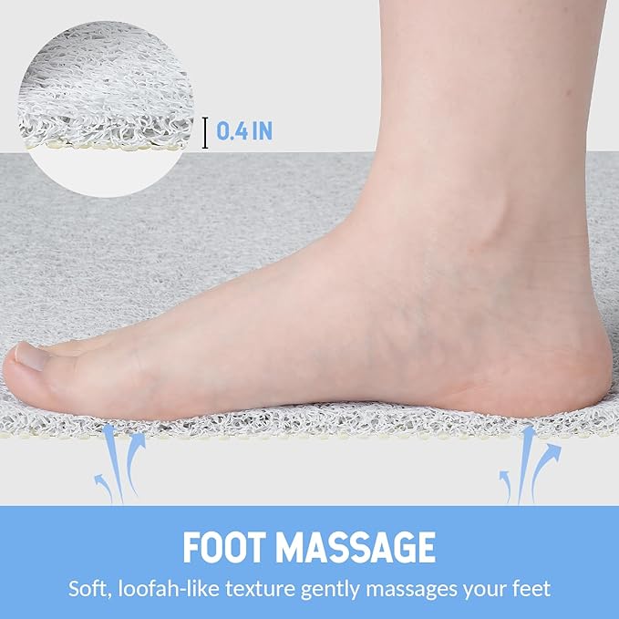 Non-Slip Bathtub Mat, 2 Pack Anti Slip Shower Mat, Fast Drying Bathtub Mats - Image 5