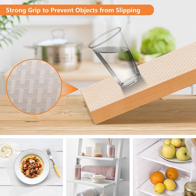 Shelf Liners for Kitchen Cabinets Refrigerator Liners Waterproof & Oil-Proof - Image 6