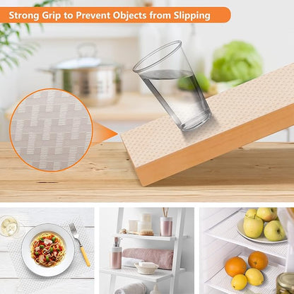 Shelf Liners for Kitchen Cabinets Refrigerator Liners Waterproof & Oil-Proof - Image 6