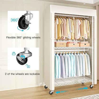 FUTASSI White Clothing Rack - Image 4