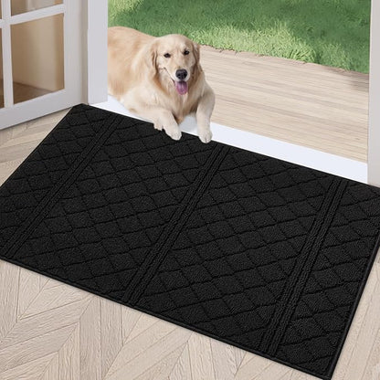 REFETONE Indoor Doormat, Front Back Door Mat 20"x32" Absorbent Rubber Backing by Refetone
