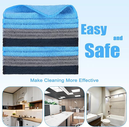 Tanlade 30 Pcs Microfiber Cleaning Cloth 6"x6" Cleaning Rags Reasonable Kitchen - Image 4