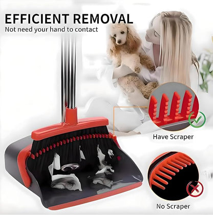 Upright Broom and Dustpan Set - Image 3