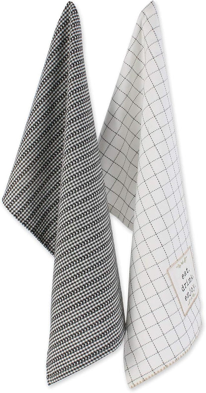 DII Home Sweet Farmhouse Kitchen Collection, Potholder/Oven Mitt/Dishtowel Set - Image 2
