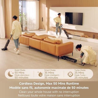 DREAME H12 FlexReach Vacuum Mop, 0 Tangle Wet Dry Vacuum Cleaner, Cordless - Image 6