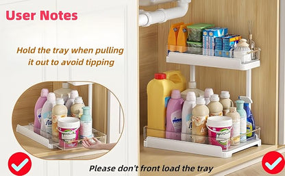 heart & home 2-Pack Under Sink Storage Organizer - Image 8