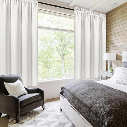 DWCN Blackout Curtains Thermal Insulated, Energy Saving & Noise Reducing - Image 2