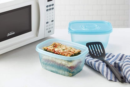 Glad Gladware Freezerware Food Storage Containers, Large Rectangle Holds 64 - Image 10