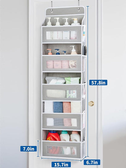 JARLINK 2 Pack Over The Door Organizer, 5 Shelf Door Hanging Organizer - Image 2