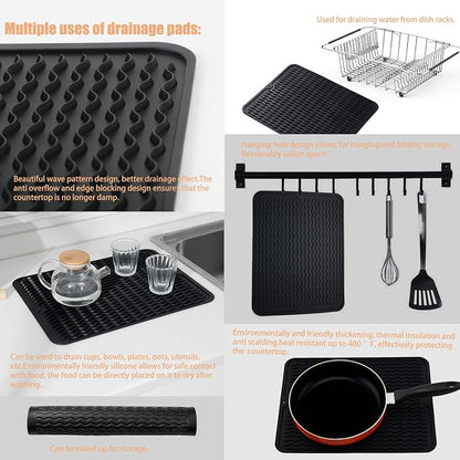 Stainless Steel Dish Drying Rack, Expandable Fruit & Vegetable Drain Rack over - Image 9