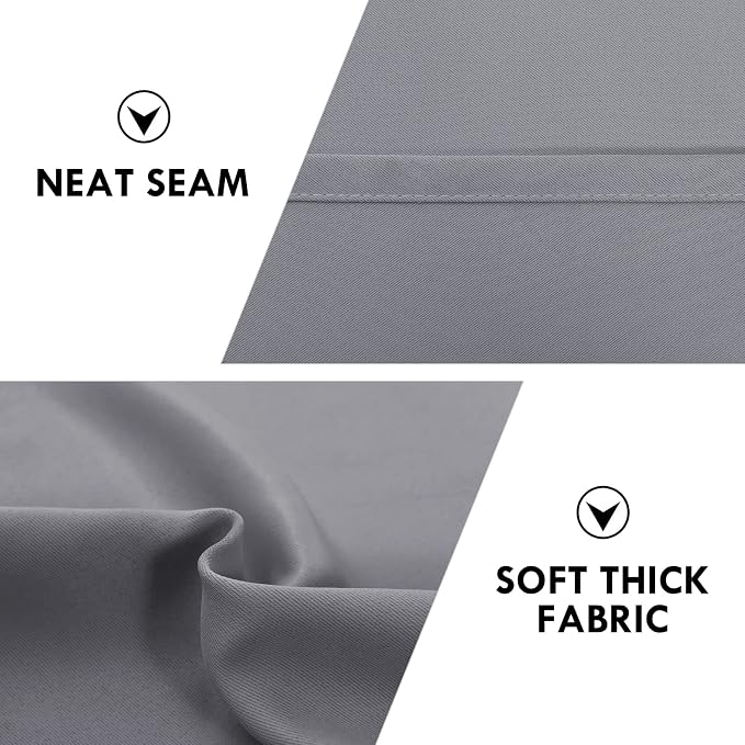DWCN Blackout Curtains Room Darkening Thermal Insulated Bedroom Curtains Window - Image 6