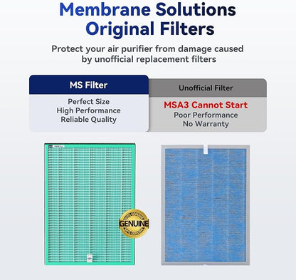 Membrane Solutions MSA3/MSA3S Genuine Pet Odor Removal Air Purifier Filter - Image 4