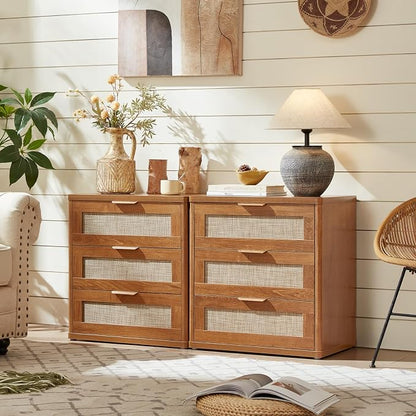 LEYAOYAO Rattan Night Stand Set of 2 - Image 6