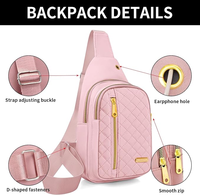 Small Sling Bag For Women Men Casual Crossbody Sling Backpack