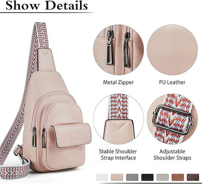 Sling Bag Crossbody Bags for Women Small Cross Body Bag Fanny Packs Chest Sling Purse for Daily Travel Leisure Sport