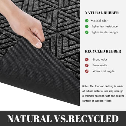 Yimobra Large Door Mat 36x24, All-Weather Waterproof Non-Slip Welcome Matt - Image 3