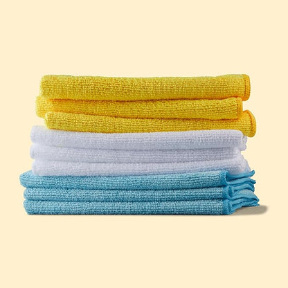 Amazon Basics Microfiber Cleaning Cloths, Non-Abrasive, Reusable and Washable - Image 6