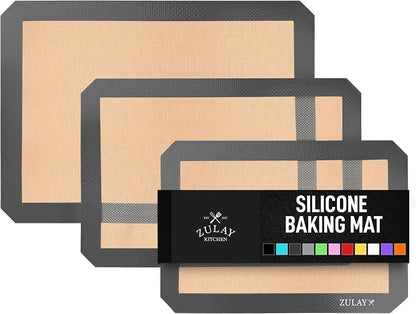 Zulay Kitchen Silicone Baking Mat Sheet 3-Pack by ZulayKitchen