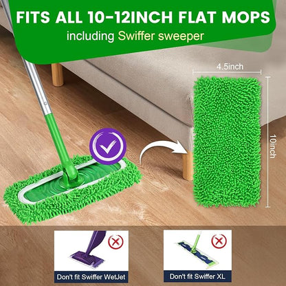 6Pcs Reusable Microfiber Mop Pads Compatible - Image 2