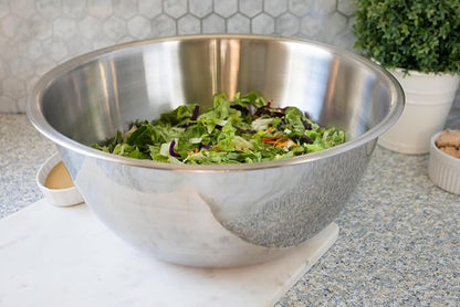 Fox Run Stainless Steel Mixing Bowl, 10.75 Quart Capacity Large Metal Bowl - Image 2