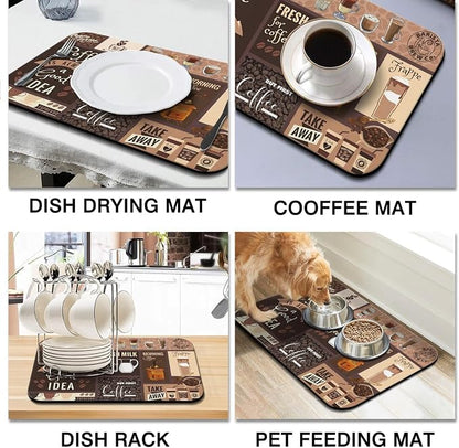 Dish Drying Mat for Kitchen Counter 2 Pack - Image 6
