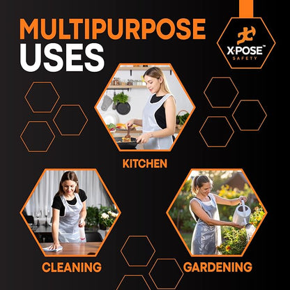Xpose Safety 24, 000 White Plastic Disposable Aprons - Image 2