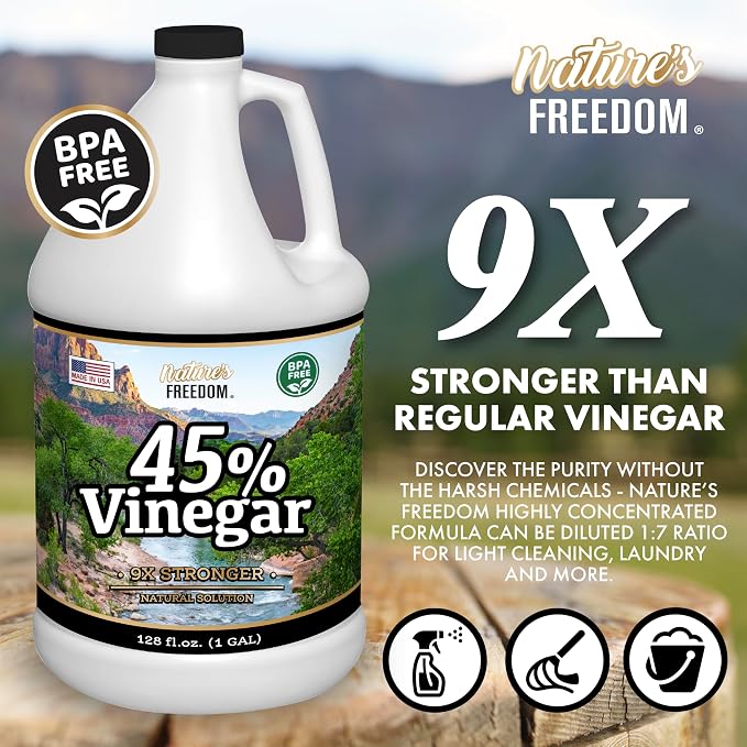 Nature's Freedom 45% Concentrated Vinegar, 4 Gallons - Image 2