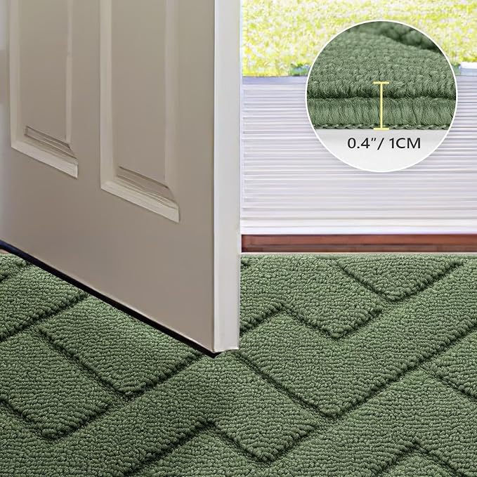 hicorfe Indoor Doormat, Front Back Door Mat TPR Backing Non Slip Mats 20"x31.5" - Image 4