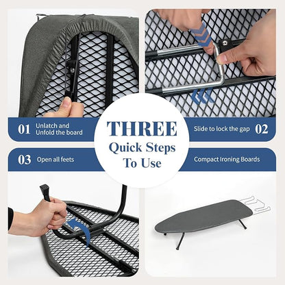 Small Ironing Board Foldable, BlissBoard Tabletop Iron Board - Image 5