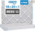 Aerostar 14x16x1 MERV 8-6 Count - High Efficiency Pleated HVAC, Furnace & Air Conditioner Filters - Removes Dust, Lint, Mold & Allergy-Causing Pollen