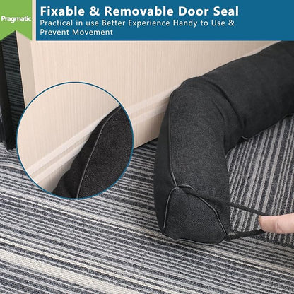 Anze Door Draft Stopper 32 inch Weighted Triangle Draft Stopper Door Air Noise - Image 4