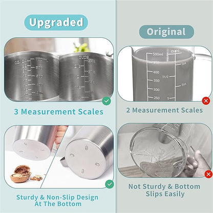 Measuring Cup, Newness Stainless Steel Measuring Cup - Image 3