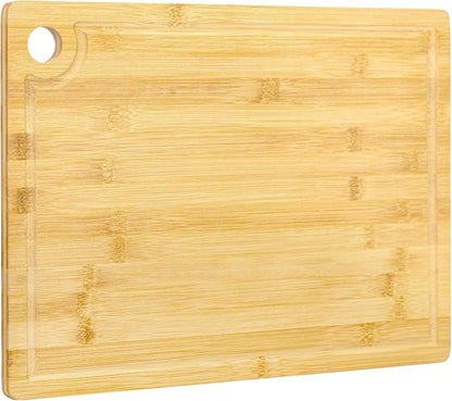 Utoplike Bamboo Cutting Board 16 x 12 inch, Wood Chopping Board by Utoplike
