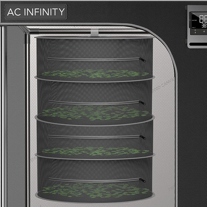 AC Infinity Herb Drying Rack, 4-Layer Hanging Mesh Net - Image 6