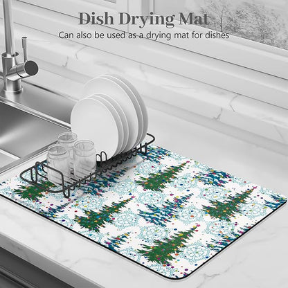 Bloss Christmas Drying Mat, Fit Under Coffee Maker Machine / Counter - Image 3