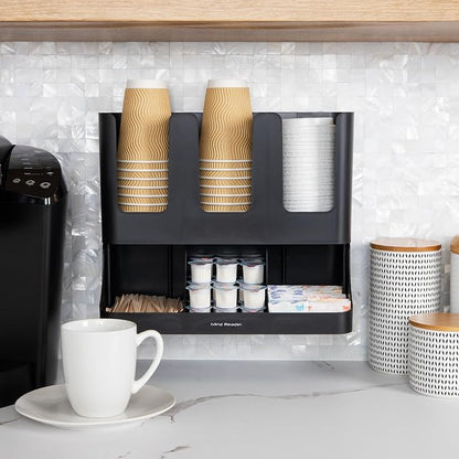 Mind Reader Cup and Condiment Station, 13 Inch Countertop Coffee Bar Organizer - Image 6