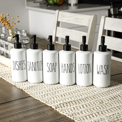 Heartland Home Porcelain 16oz Empty Liquid Dispenser Bottle - Image 8