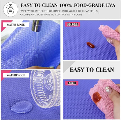 10Pcs Refrigerator Liners, Washable Fridge Liner Shelf Mats Refrigerator Pads - Image 4