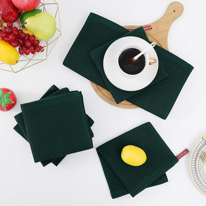 Homaxy 100% Cotton Waffle Weave Kitchen Dish Towels, Ultra Soft Absorbent Quick - Image 7