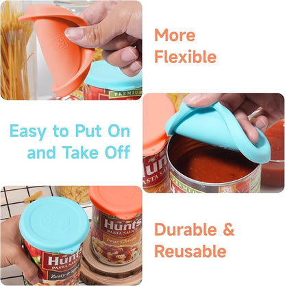 4PCs 3.5-inch/8.2cm Silicone Can Lids, Food Sealing Lids - Image 3