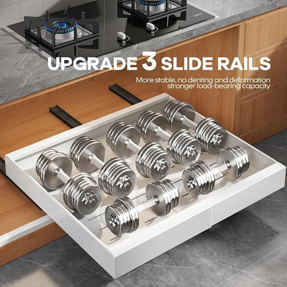 Seinloes 4 Pack Expandable Pull Out Cabinet Organizer 21" Deep - Image 5